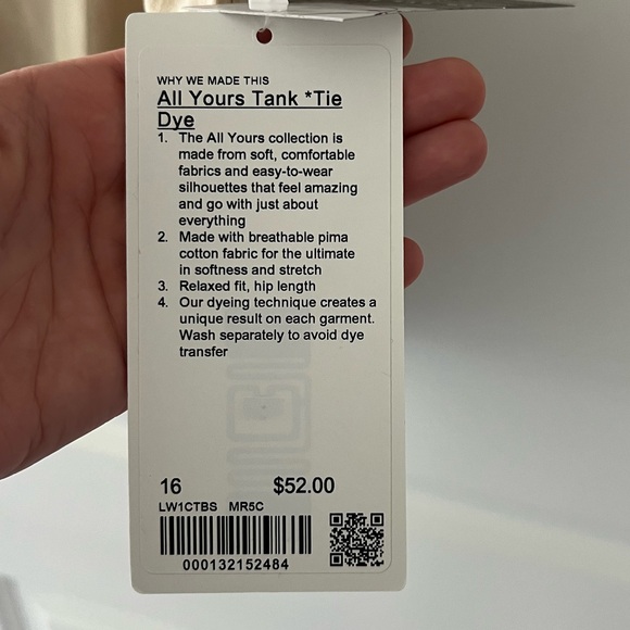 Lululemon All Yours Tank *Tie Dye - Picture 5 of 9